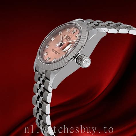 dames rolex roze wijzerplaat